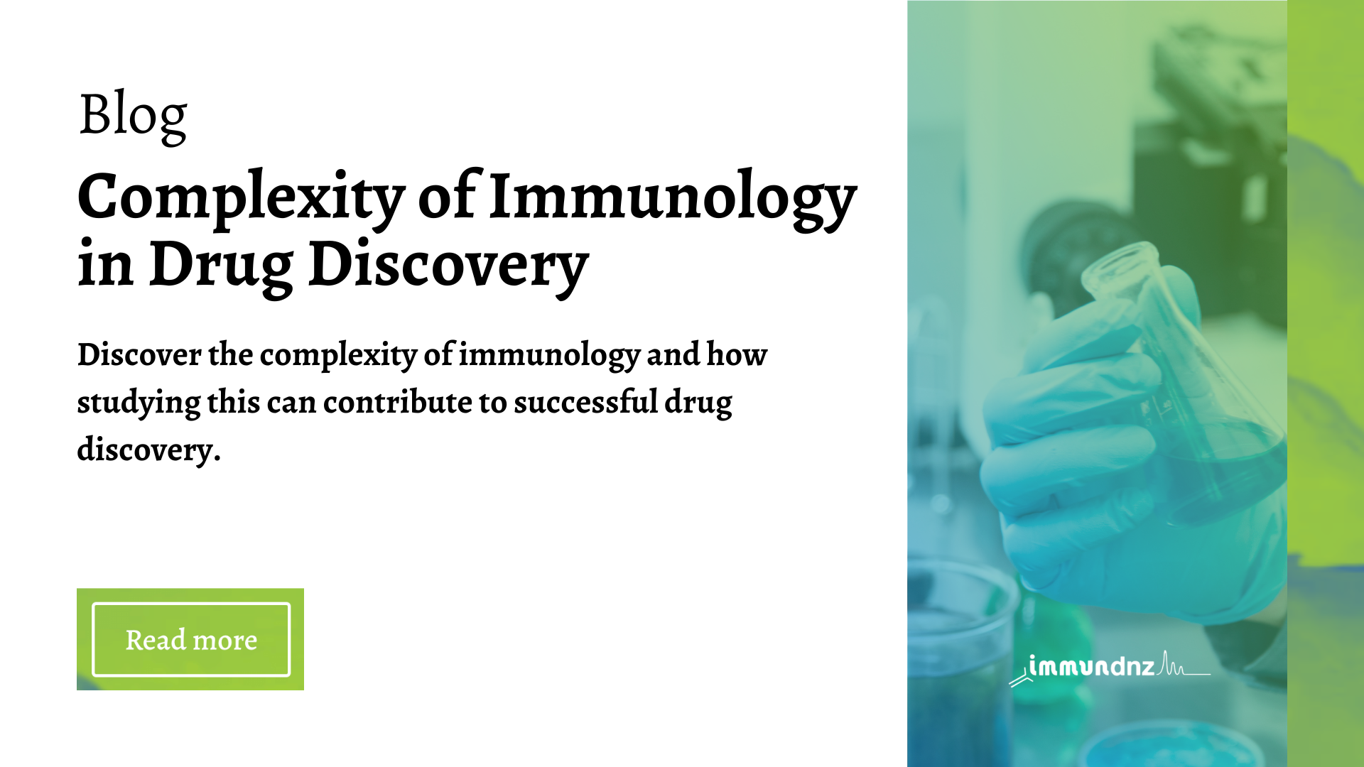 Complexity of immunology in drug discovery