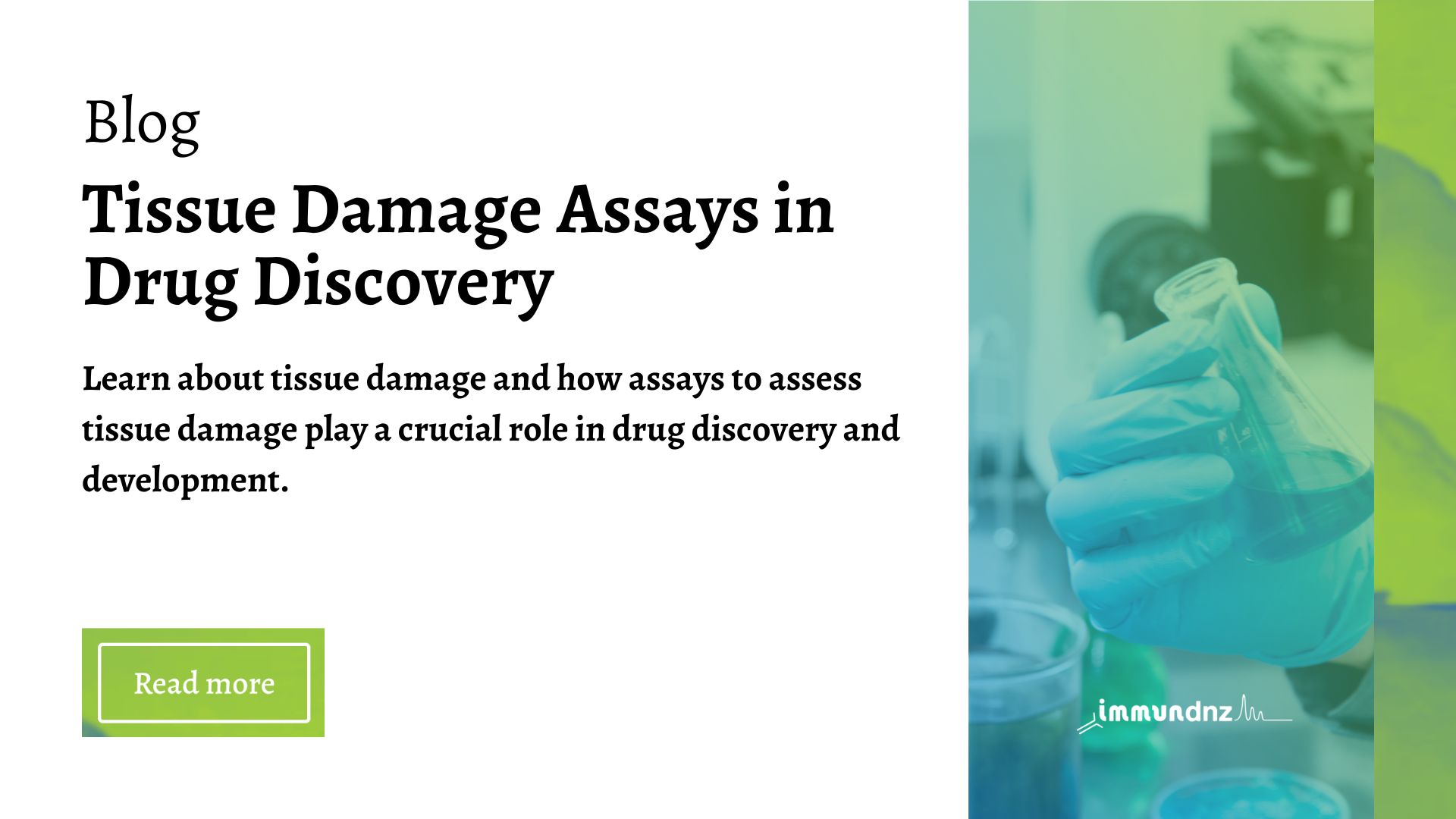 tissue damage assays in drug discovery